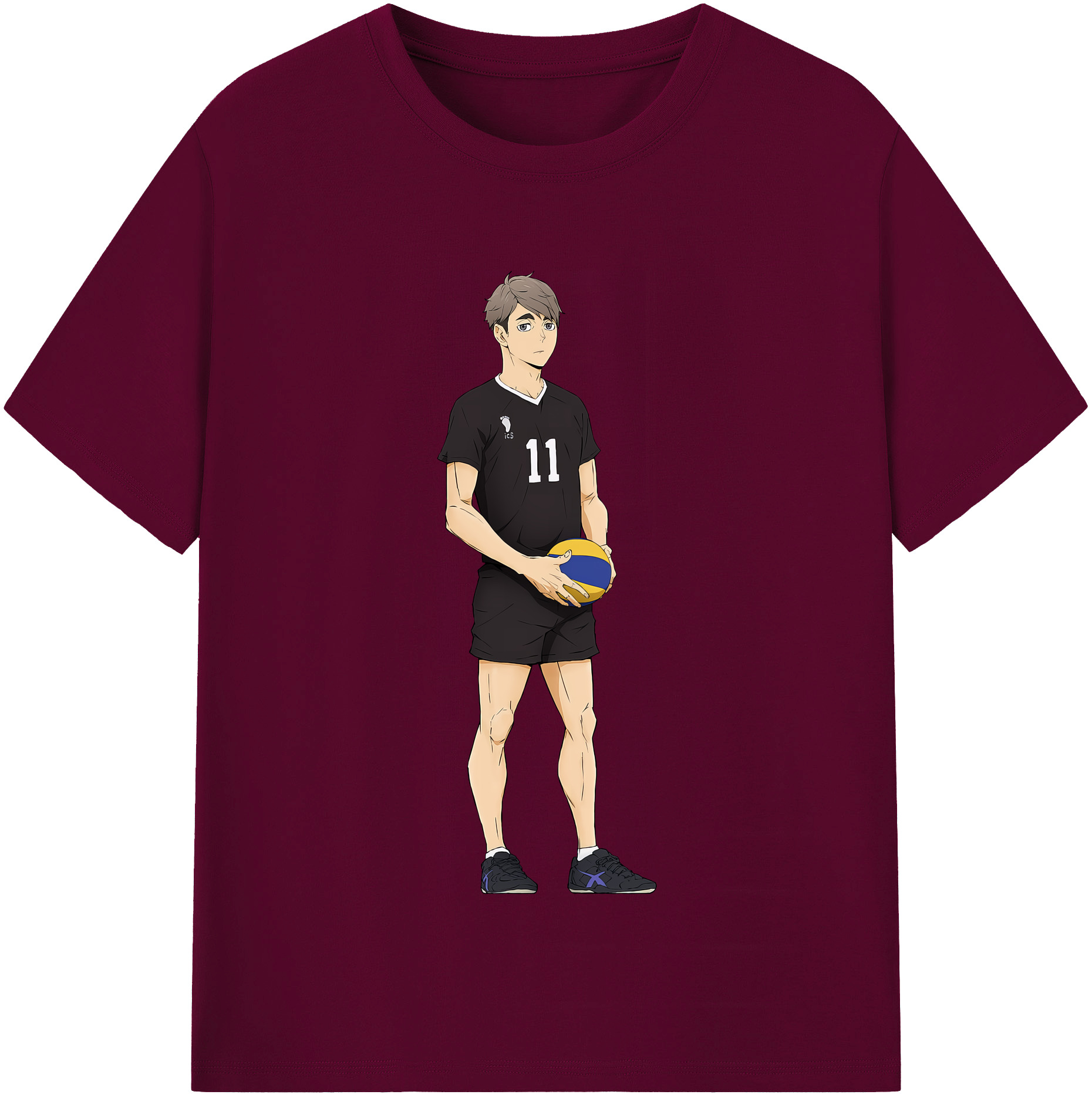 （画像用） ハイキュー!! Haikyu!! レディースカジュアルプリントTシャツ（綿100％）